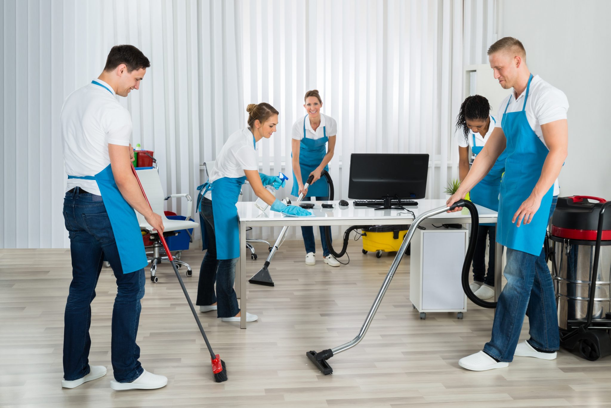 Cleaning service professional